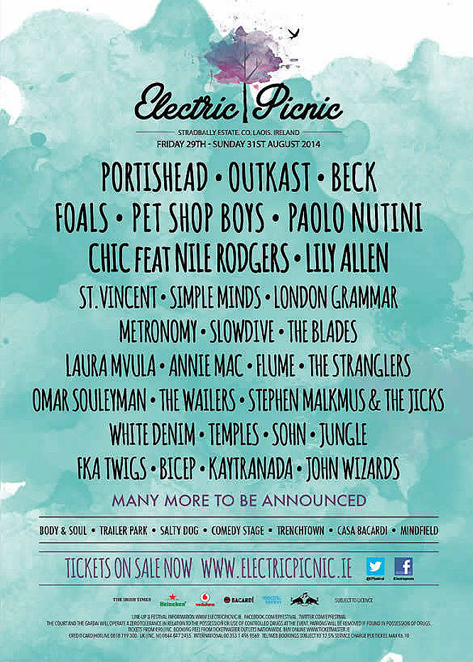 Electric Picnic, Ireland: 29-31 August